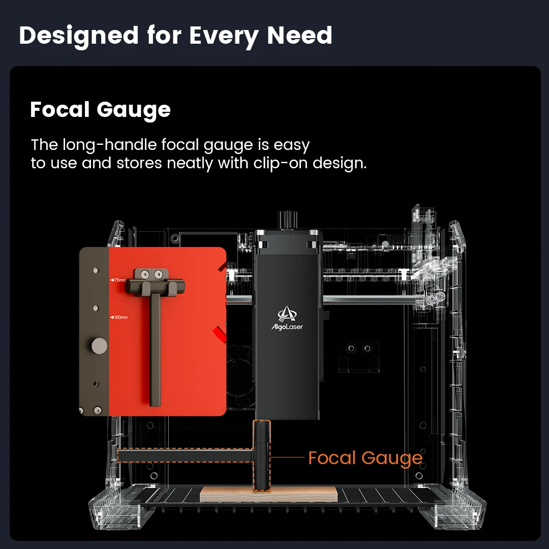 AlgoLaser PIXI Laser Engraver Smart Safe Simple with Height Adjustable Fully Enclosed Cover Diy Desktop Portable Engraver Cutter