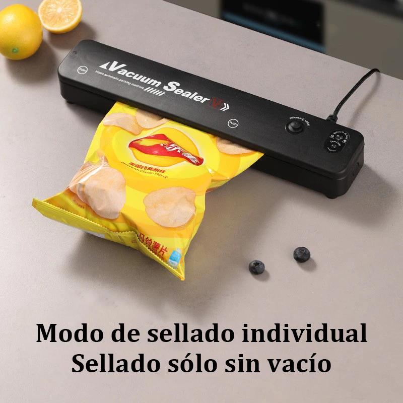 Machine d'emballage sous vide Microdata 220 V/110 V, 10 sacs sous vide gratuits, machine de scellage sous vide pour aliments ménagers, machine de scellage en plastique de cuisine