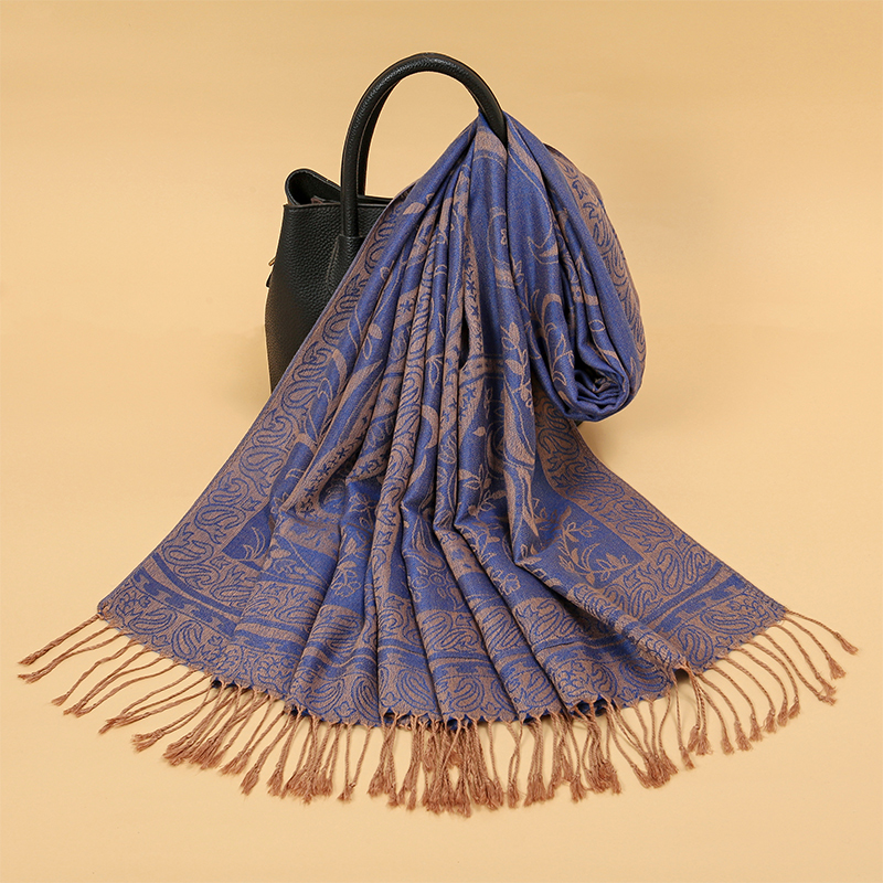 2024 高級ブランドカシミヤスカーフ女性プリント新ラップパシュミナ旅行ポンチョ暖かい毛布冬 Bufanda ショール女性ストール