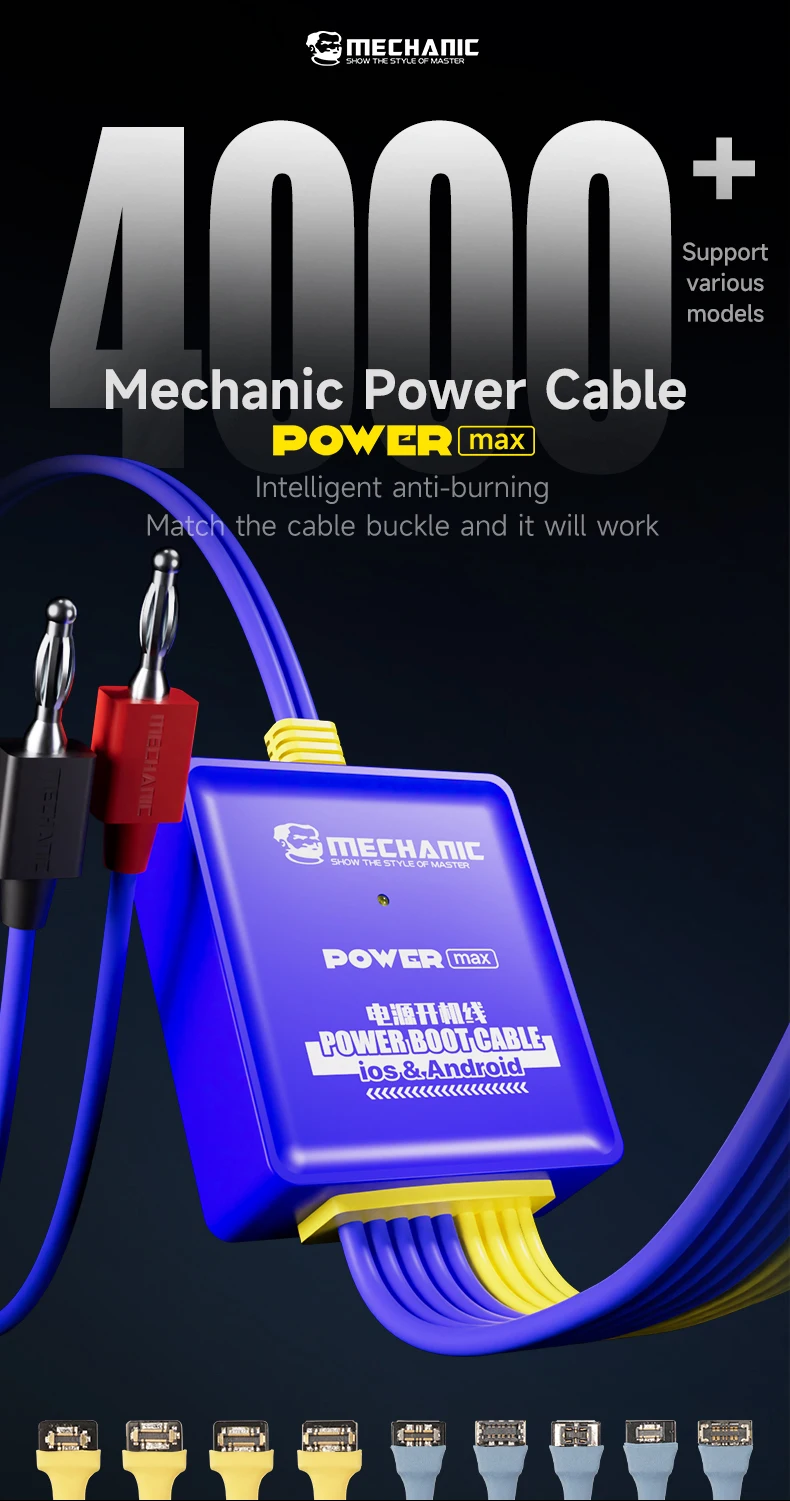 MECHANIC Power Ultra Power Max IBoot AD MAX+ iBoot AD Pro Кабель Power Boot для IPhone 6-16ProMax Android Тестовый кабель питания