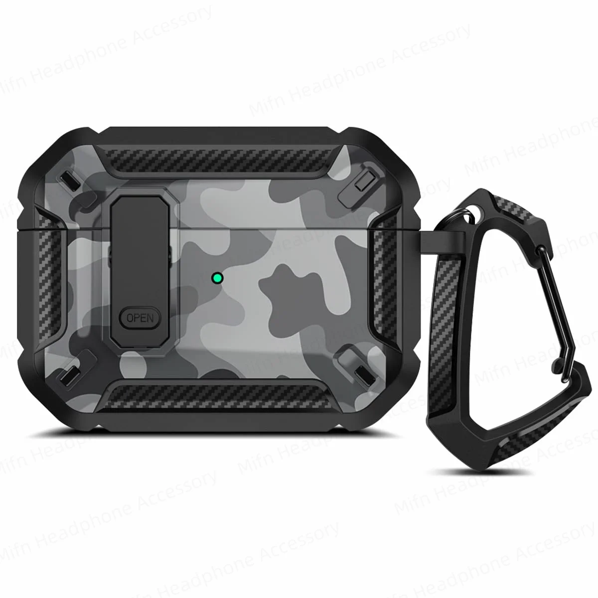 case for 2025 airpod pro apple airpods pro3 Camouflage Gray Cover Shockproof Case secure lock cases For Airpods 4 4th 3 Fundas