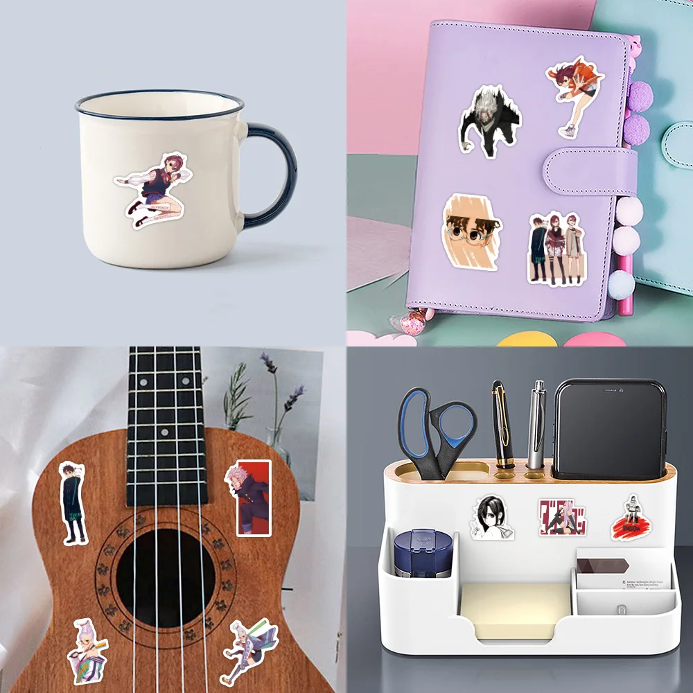 55pcs DANDADAN การ์ตูนน่ารัก Graffiti สติกเกอร์กระเป๋าเดินทางสกู๊ตเตอร์โน้ตบุ๊คอุปกรณ์ตกแต่งสติกเกอร์