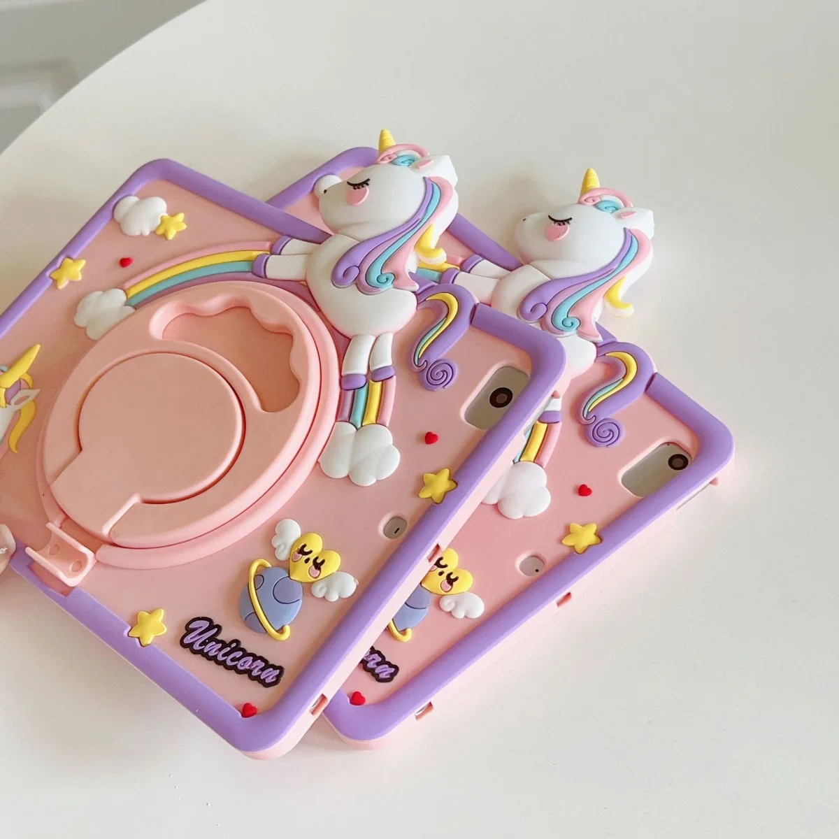 Funda para niños para Samsung Galaxy Tab A9 8,7 pulgadas X110 A9 Plus 11 pulgadas X210 funda para tableta Tab A7 Lite T220 A8 X200 funda con soporte de dibujos animados 3D