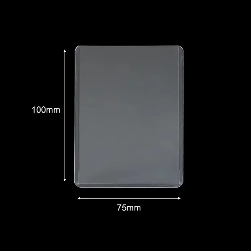 1-50 個 35PT クリアトップローダー Kpop アイドルフォトカードスリーブアンチスクラッチ 3X4 "PVC DIY ゲームトレーディングカード HD プラスチック収集ホルダー