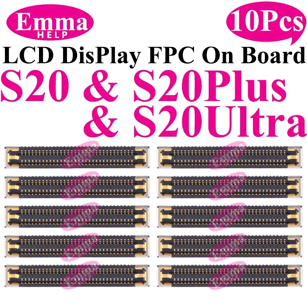 10Pcs LCD Display Bildschirm FPC Stecker Für Samsung S21 Plus S22 Ultra S23 S24 S20 FE USB Ladegerät Auf mainboard Stecker Flex Kabel