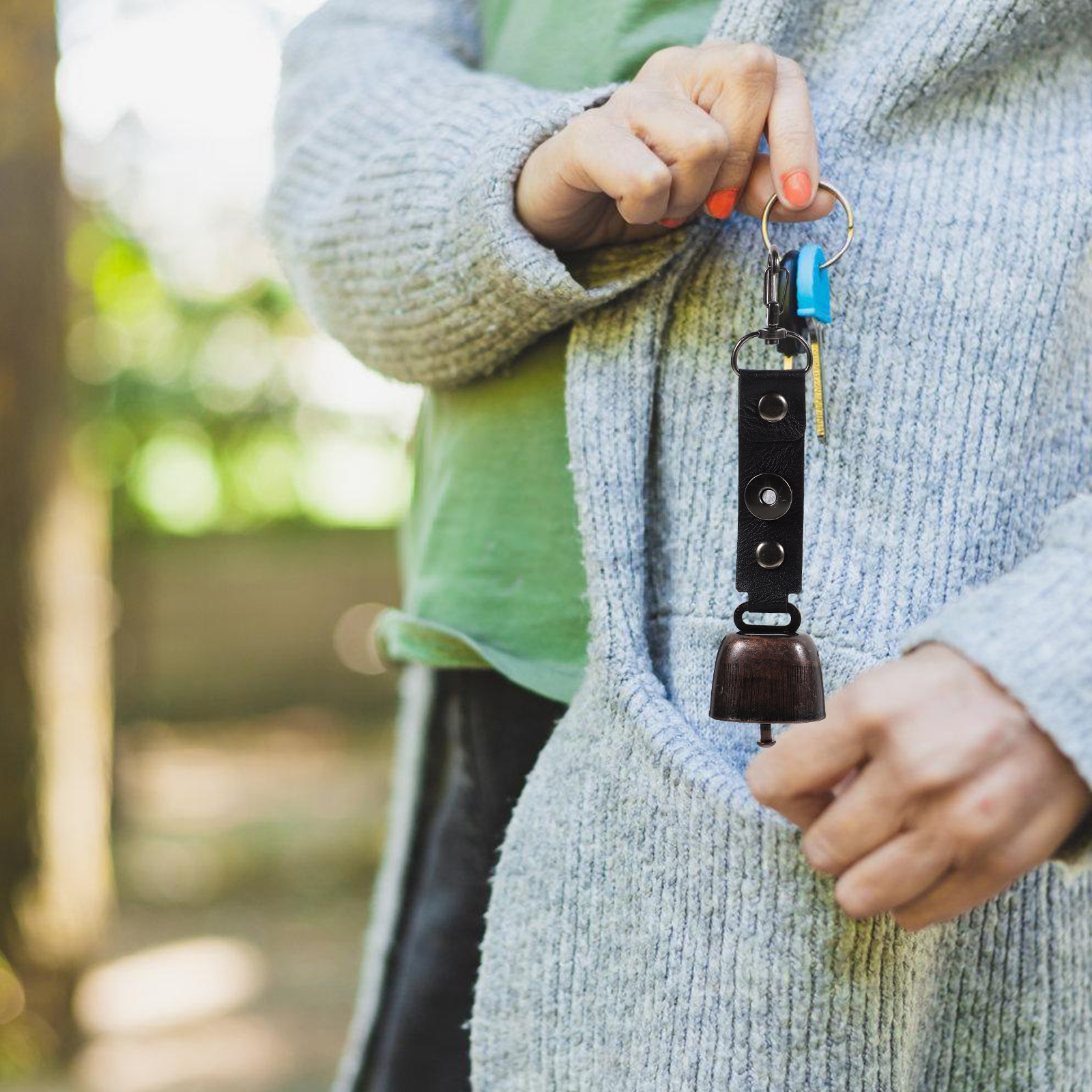 2 ชิ้นกลางแจ้ง Bell จี้ Camping หมีเดินทาง Bells Vintage วัวขนาดเล็กสัตว์เลี้ยงสําหรับวัว