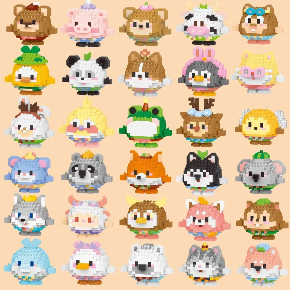 Penguin Constructor Micro Bricks Toys for Children 7 to 10 Year Cat Dog Construction Set for Girl Adults Reindeer Building Block