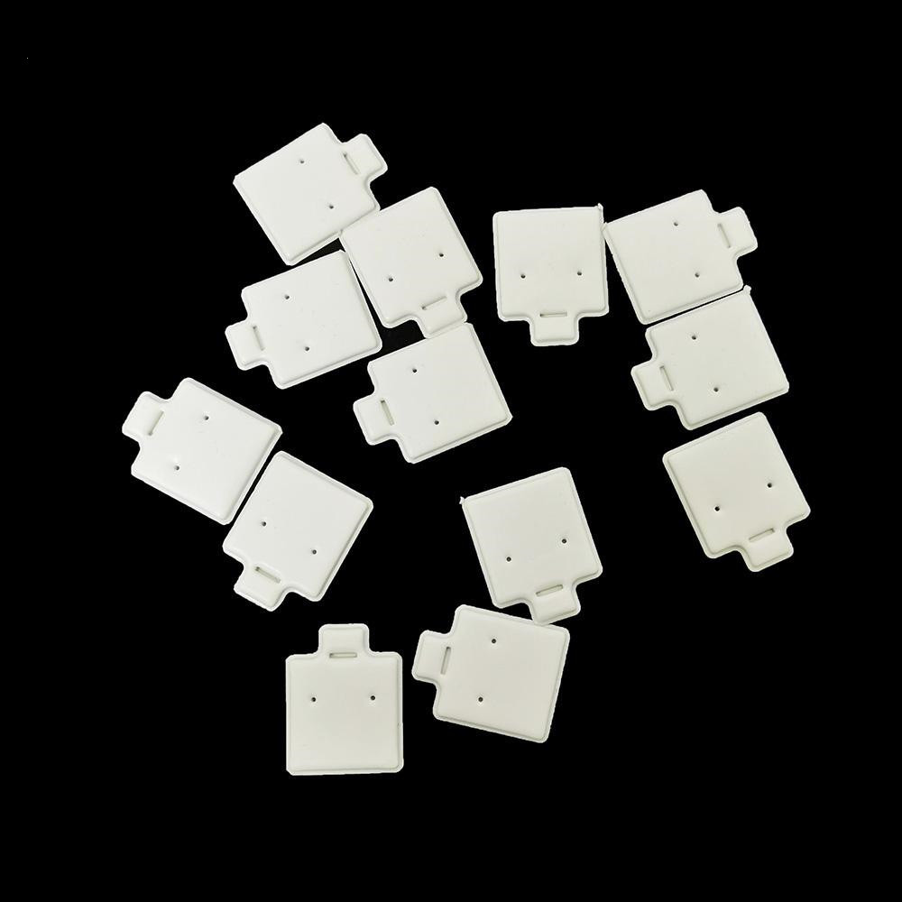 100pcs/bag Ear Studs Holder White Puff Pad Earring Cards Jewelry Display Holder Tray Insert Organizer Bulk Wholesale