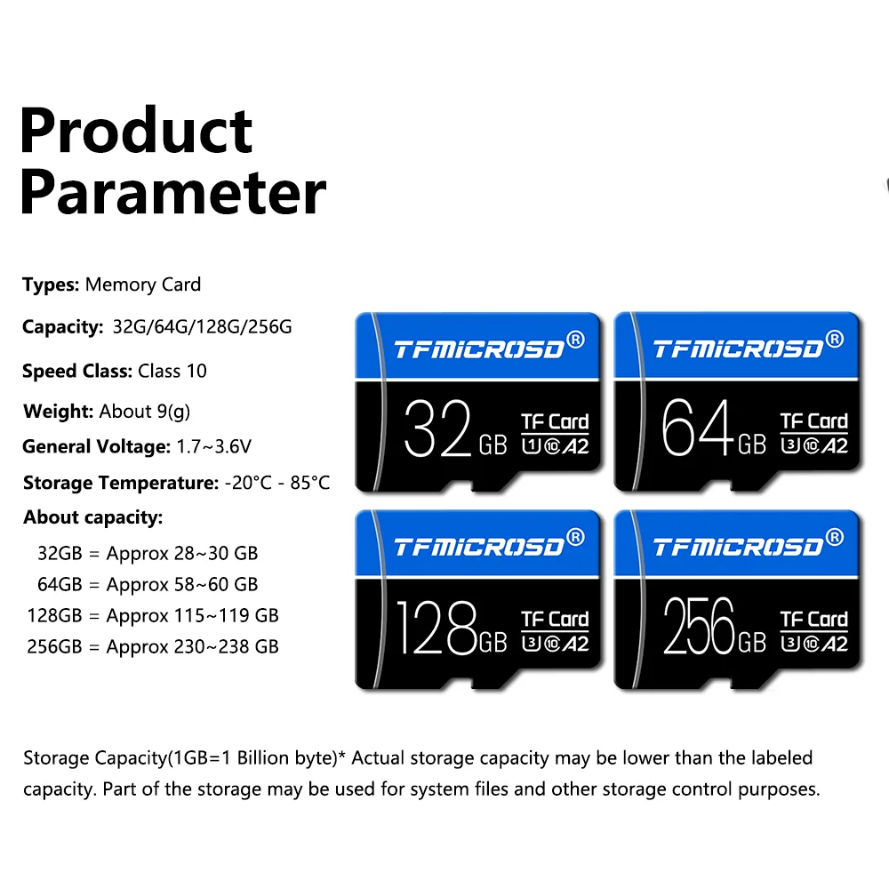 TFMicroSD メモリカード 64 ギガバイト 128 ギガバイト 256 ギガバイト U3 C10 ミニ SD/TF カード 32 ギガバイト U1 電話用ニンテンドースイッチゲームカメラ 4K テレビ