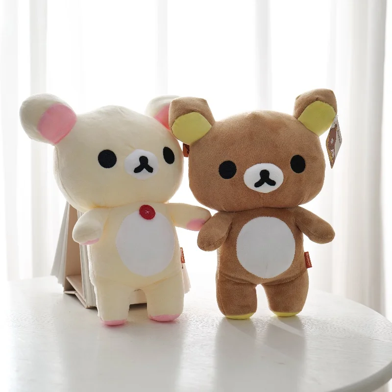 Rilakkuma coleção de pelúcia kawai urso de pelúcia boneca de pelúcia kawaii quarto dcor adorável brinquedos animais presentes para crianças presente de aniversário