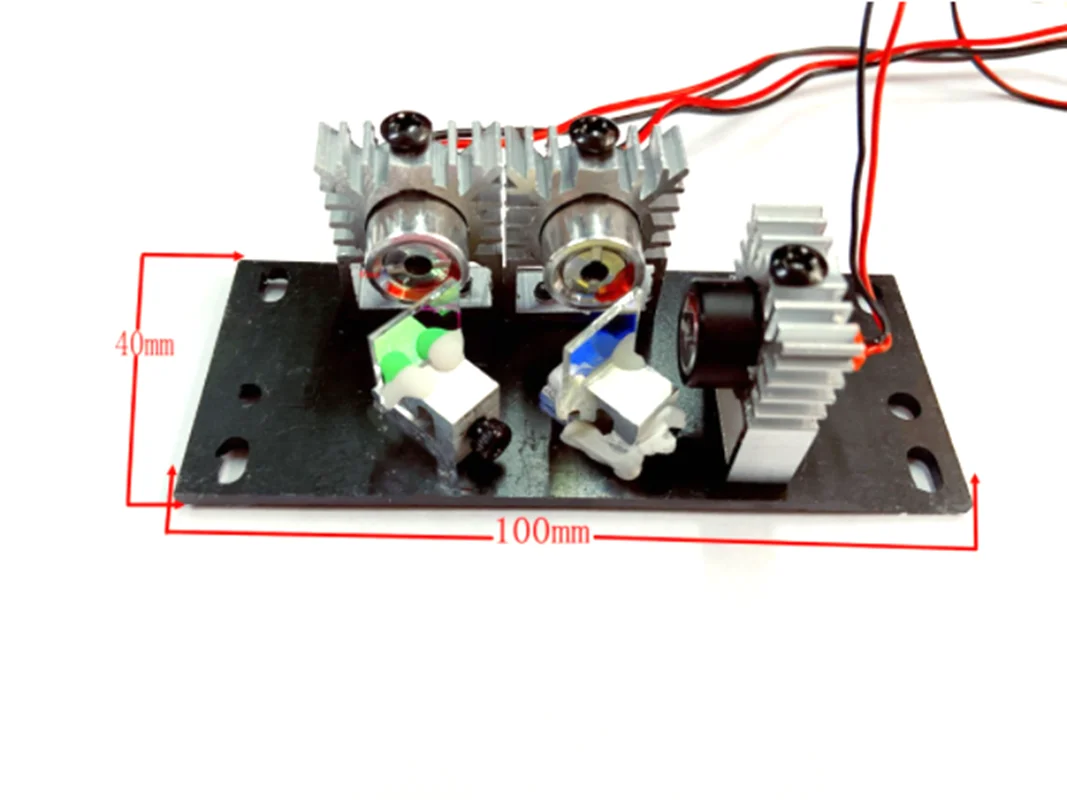 Módulo láser a todo color blanco sintético Tricolor RGB rojo verde azul de 500mw TTL + analógico