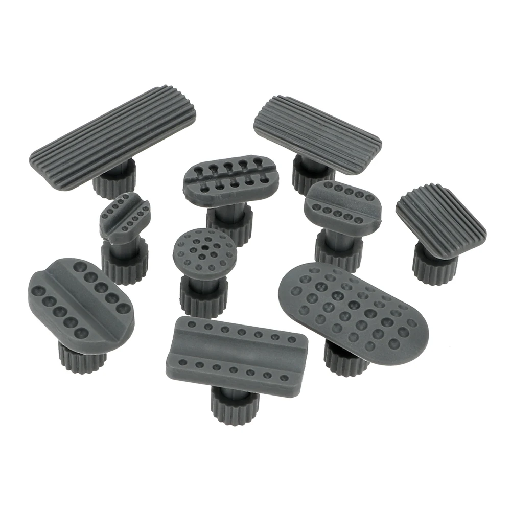 Extractor de abolladuras, ventosa, juntas de eliminación de abolladuras, junta de plástico, herramienta de reparación de automóviles, juntas de reparación de chapa de automóvil, 10 piezas por juego