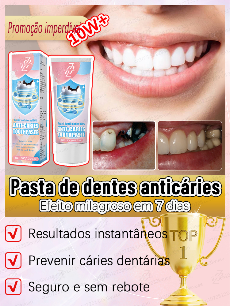 Repare a cárie dentária, livre-se da dor de dentes, restaure e branqueie os dentes