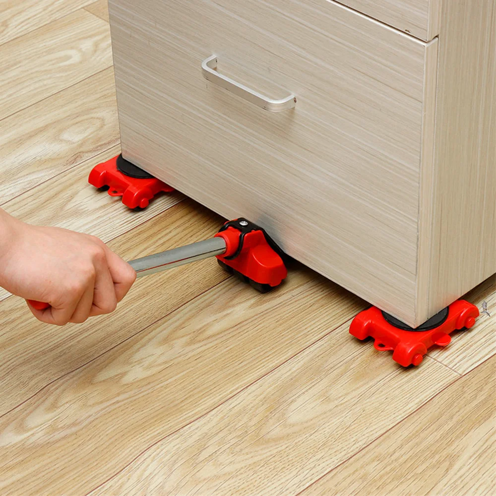 Conjunto de movimentação de móveis para serviço pesado, ajudante de móveis em movimento, máquina de lavar, geladeira, ferramenta de transporte para casa