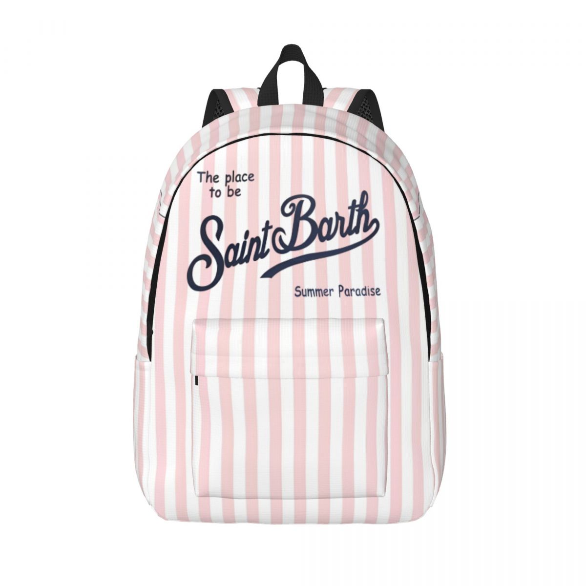 The Place To Be S-SAINT B-BARTH Mochila para adolescentes Mochila ligera de negocios para escuela secundaria para hombres y mujeres Bolsas de lona para computadora portátil