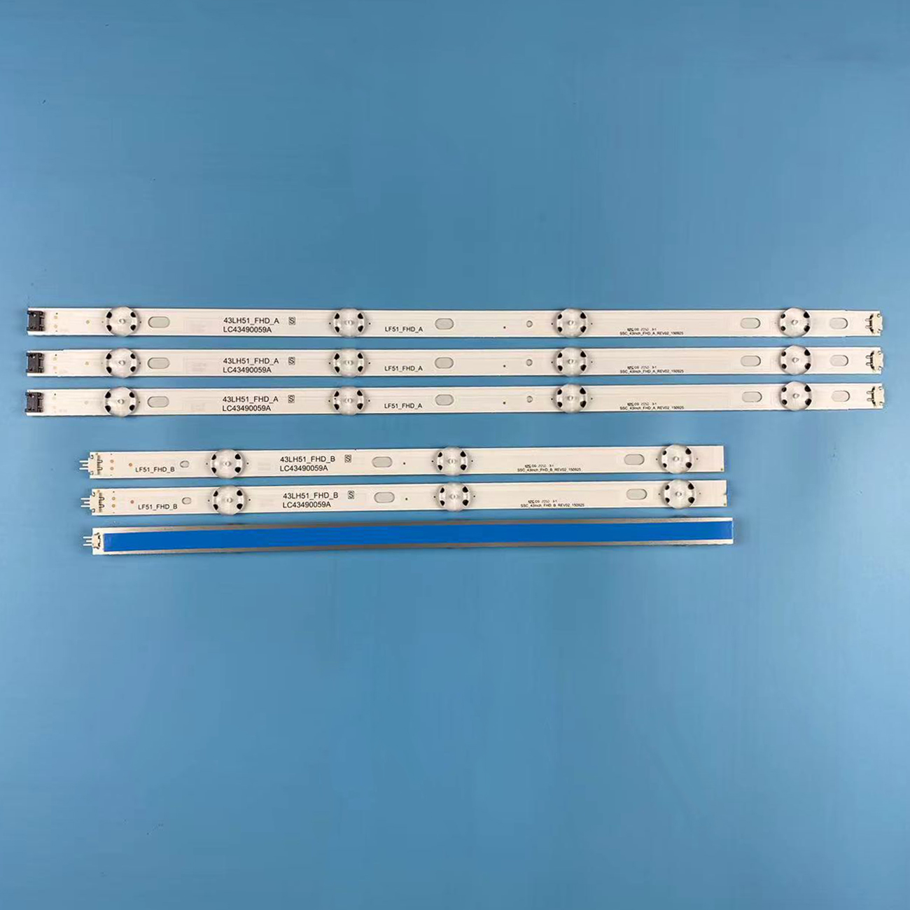 Tira de LED para iluminación trasera para 43UJ6309 43UJ6307 43UJ670V 43UJ6350 43UJ6500 3PCM00785A 43UJ657V 43LJ594V HC430DUN SSC_43LJ61_FHD