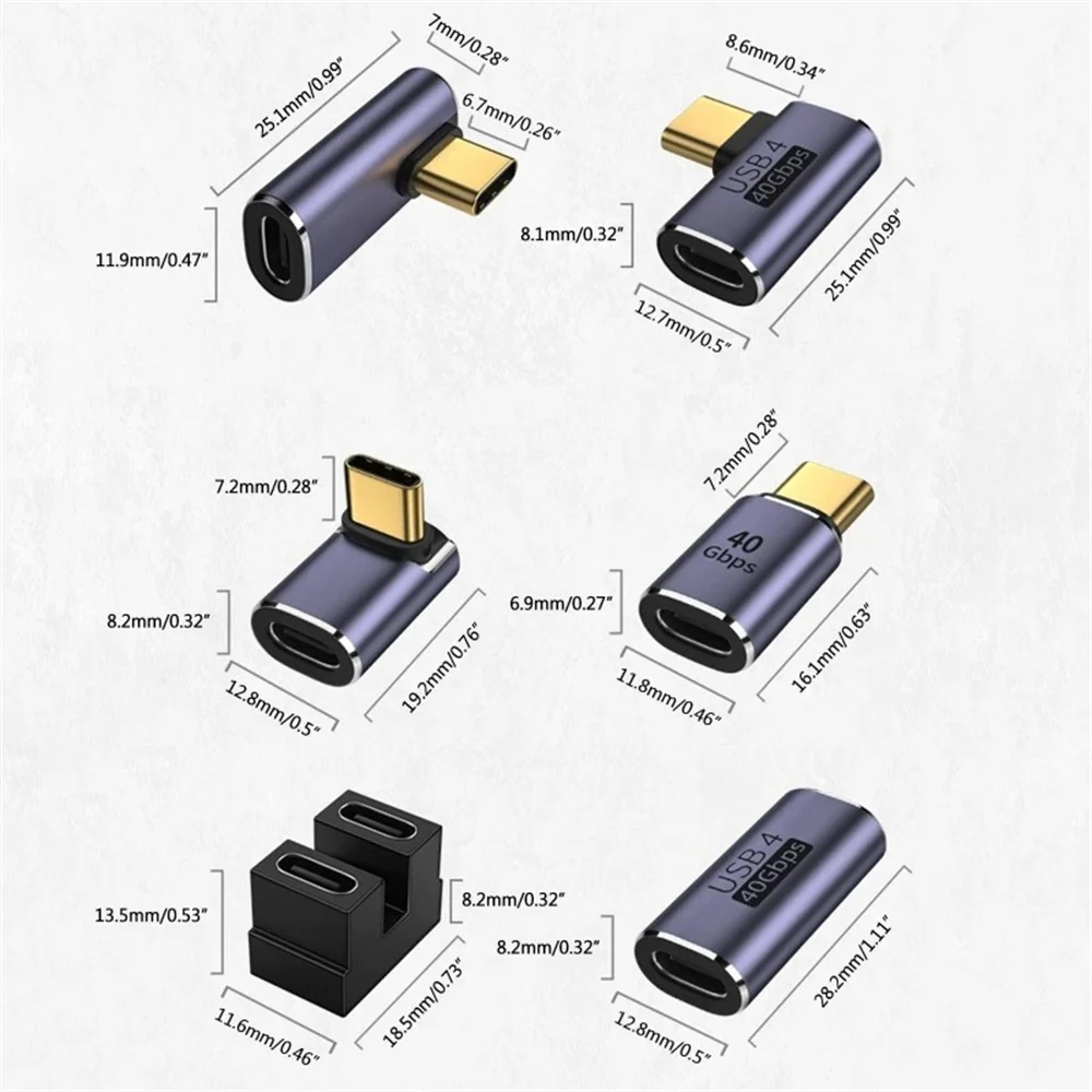 USB Typ C OTG Adapter 40Gbps High Speed USB C Konverter USB C Stecker Auf Typ C Buchse für Telefon Laptop PC USB Adapter