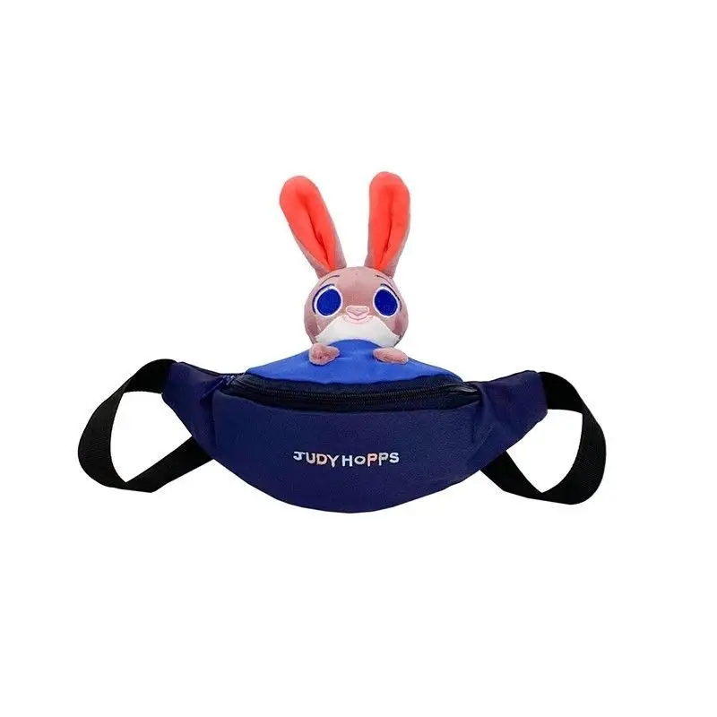 Disney Cartoon Judy Hopps neue Kinder Brusttaschen mit Plüsch puppen Jungen süße Tasche Hüft tasche