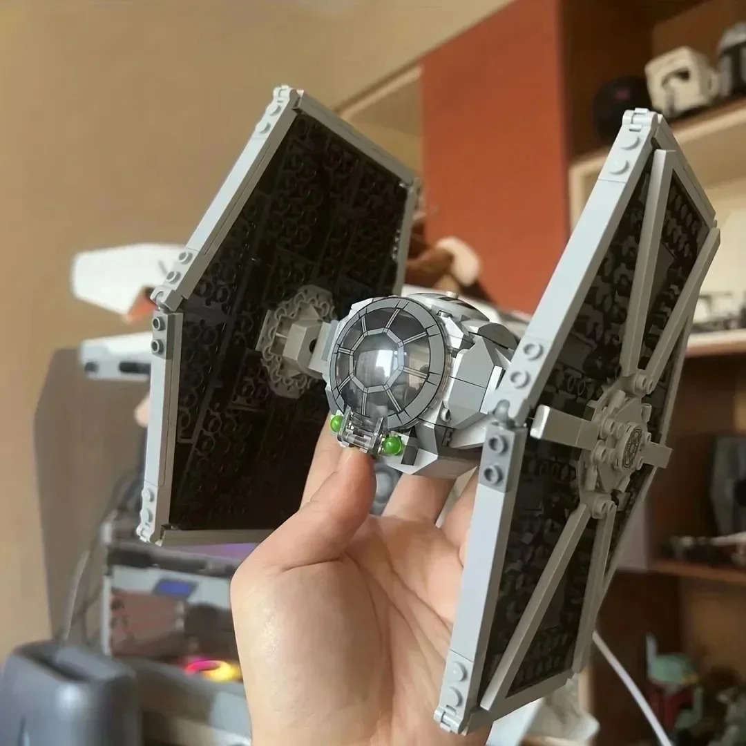Heiß Auf Lager Imperial Tie Fighter Bausteine Modell Kit -75300 Space Wars Themed Spielzeug Set für Kinder Jungen Geschenk