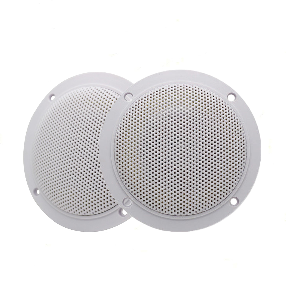 Guzare潜水艦-防水ボートスピーカー、ステレオラジオ、USB、Bluetooth、オーディオ、fm、amアンテナ、utv、atvボート用ホワイト、2個、4インチ