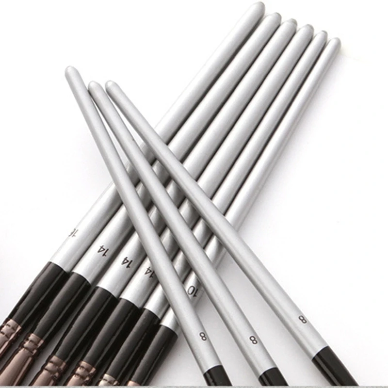 24 buah Set kuas cat Set Enhanced sintetis Brush Set dengan kain Roll dan palet pisau untuk akrilik, minyak, air