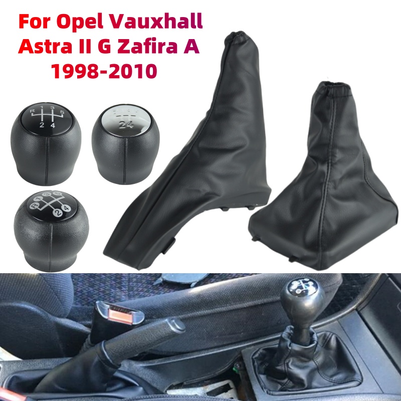 5-скоростная ручка переключения передач для Opel Vauxhall Astra II G Zafira A 1998-2010, чехол с гетрой, чехол ручного тормоза, автомобильные аксессуары