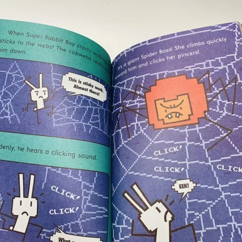 หนังสือ/ชุดกดภาษาอังกฤษเริ่มเรียน14เล่มใหม่!ซูเปอร์กระต่ายบอยฉบับอ่านหนังสือสำหรับเด็กนักเรียนการ์ตูนสำหรับเด็ก