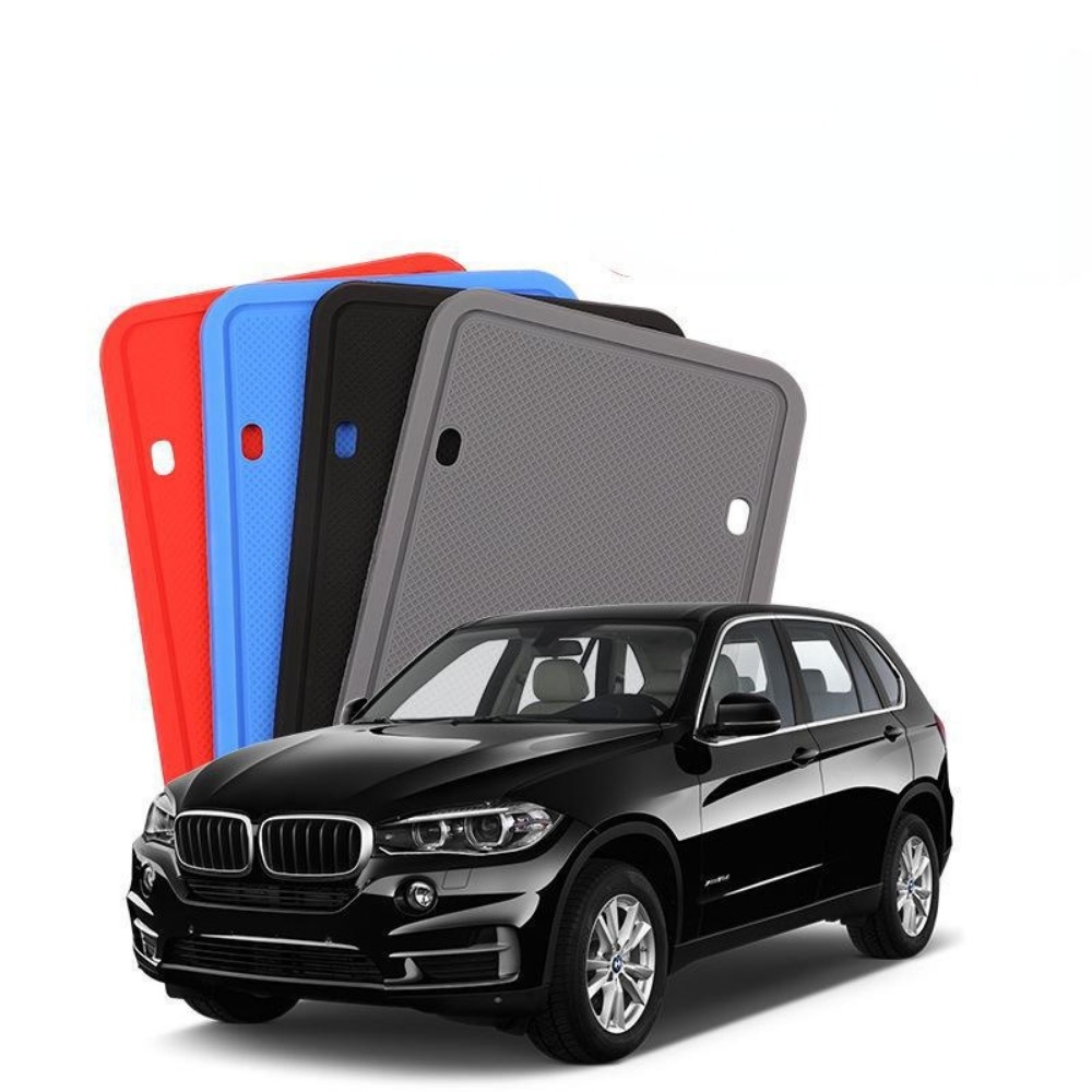 Silicone license plate frame, American and Canadian license plate frame, waterproof, rust proof, without damaging the paint