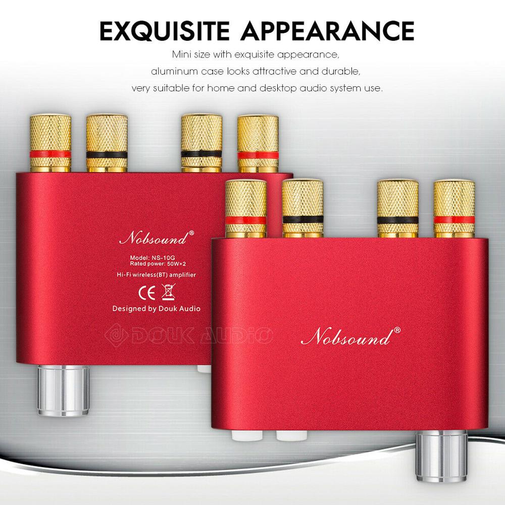 Nobsound NS-10G TPA3116 Bluetooth 5.0 Mini 50W * 2 Bộ Khuếch Đại Kỹ Thuật Số Âm Thanh Nổi Hi-Fi Công Suất Amlifier 5 Màu