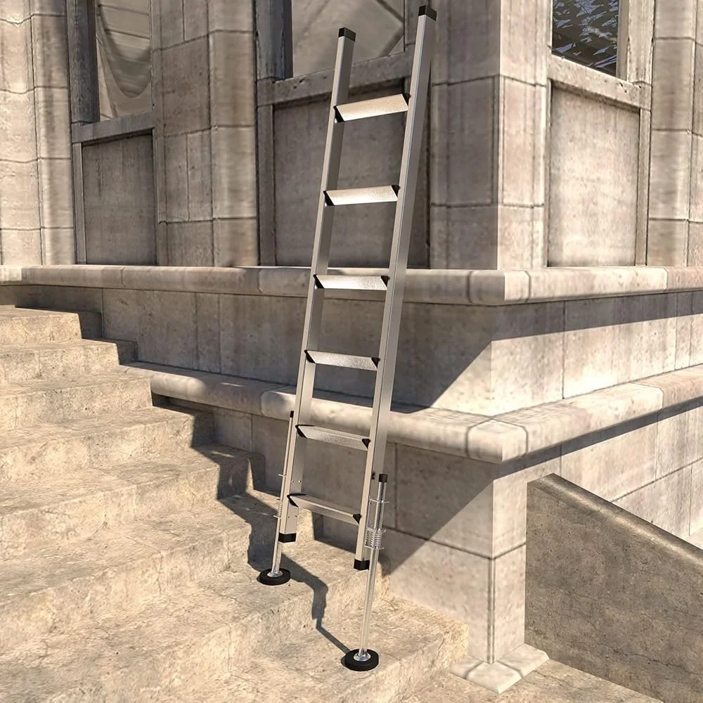 Ladder Levelers Type II I IA Adjustable Anti-Slip Extension Legs Ladders Up to 32 Inches Heavy Duty Steel Installation Tools