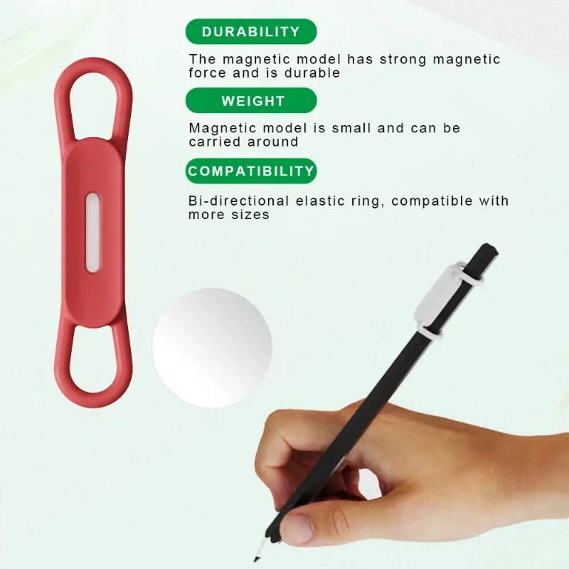 1–5 Stück magnetischer Stifthalter, verstellbarer Silikon-Stifthalter für Schreibtisch, Kühlschrank, Whiteboards, Büro-Schreibtischzubehör