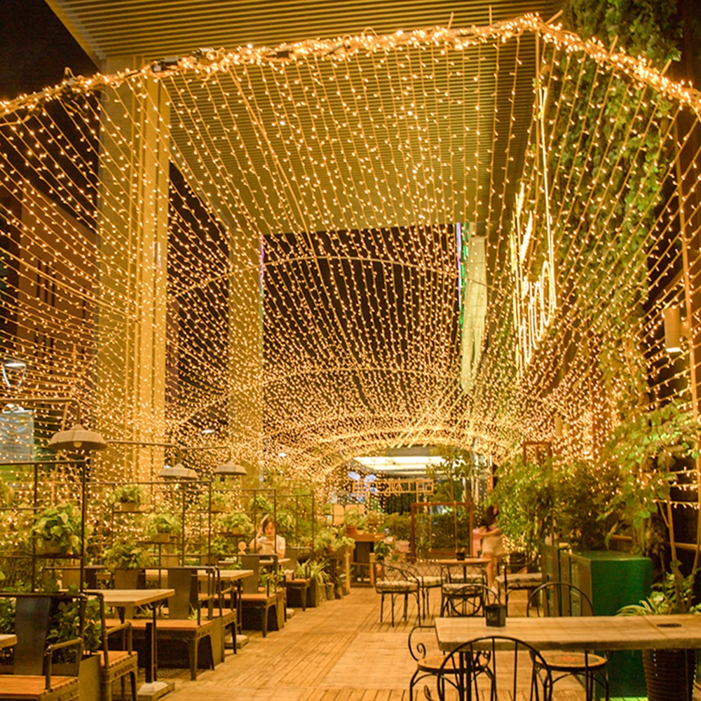 5 M-100 M Garland LED String Light คริสต์มาสไฟ Fairy กลางแจ้งสําหรับ Tree Garden Street งานแต่งงาน Patio ตกแต่งปีใหม่