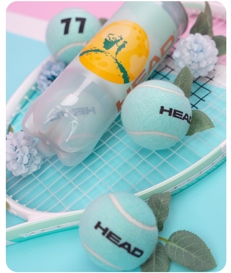 HEAD Professioneller Tennis-Trainingsball für Anfänger, hohe Elastizität, für Indoor-Sportarten, wettbewerbsfähige Bälle, Zubehör, Rosa