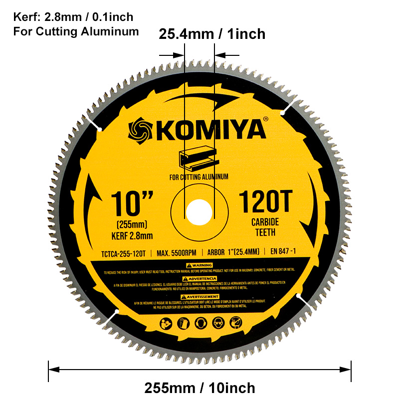 Диск для циркулярной пилы 7,8,10,12,14 дюймов, по дереву, алюминию, пластику