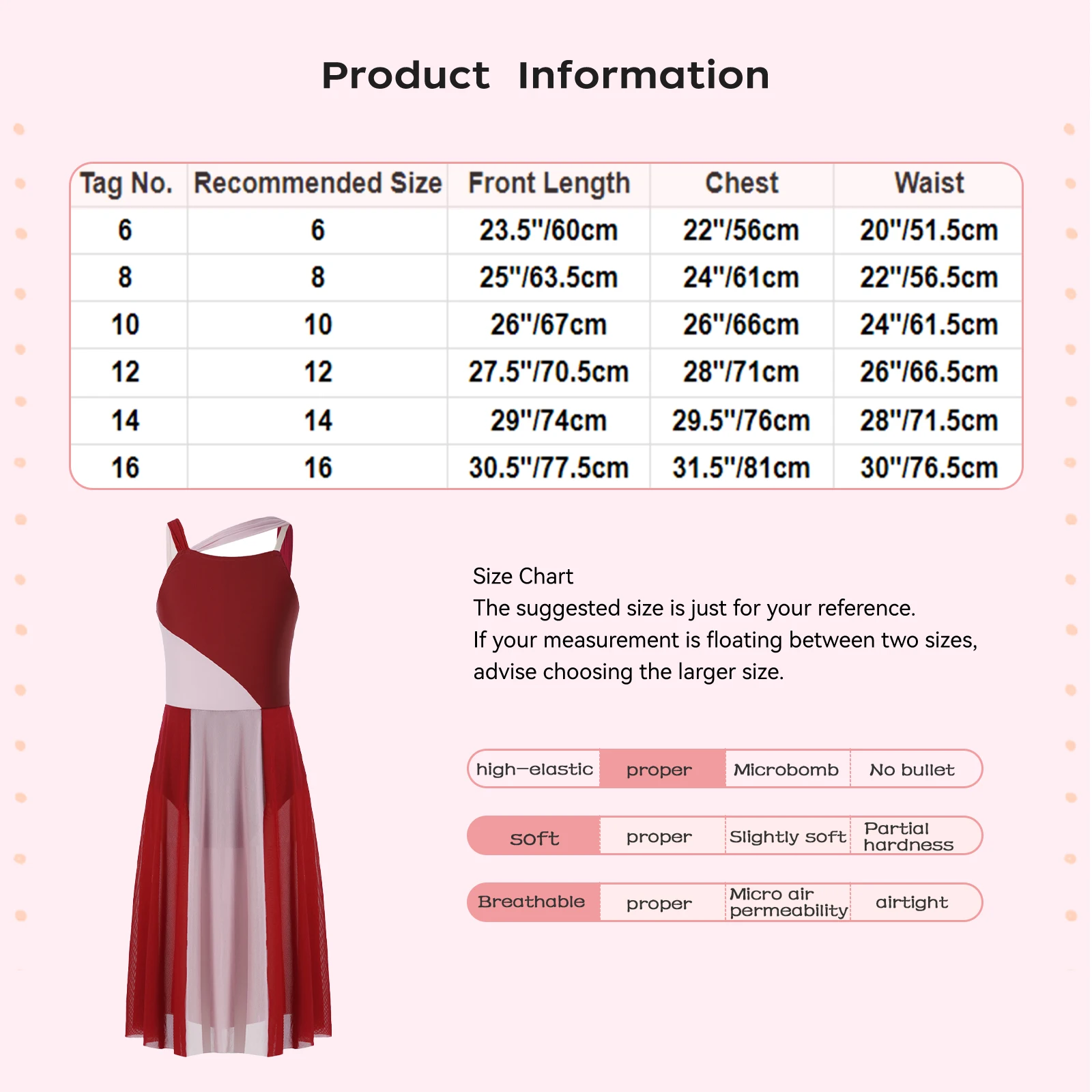 Girls Lyrical Dance Dress Color Block Sleeveless Mesh Split Leotard Ballet Figure Skating Gymnastics Stage Performance Costume