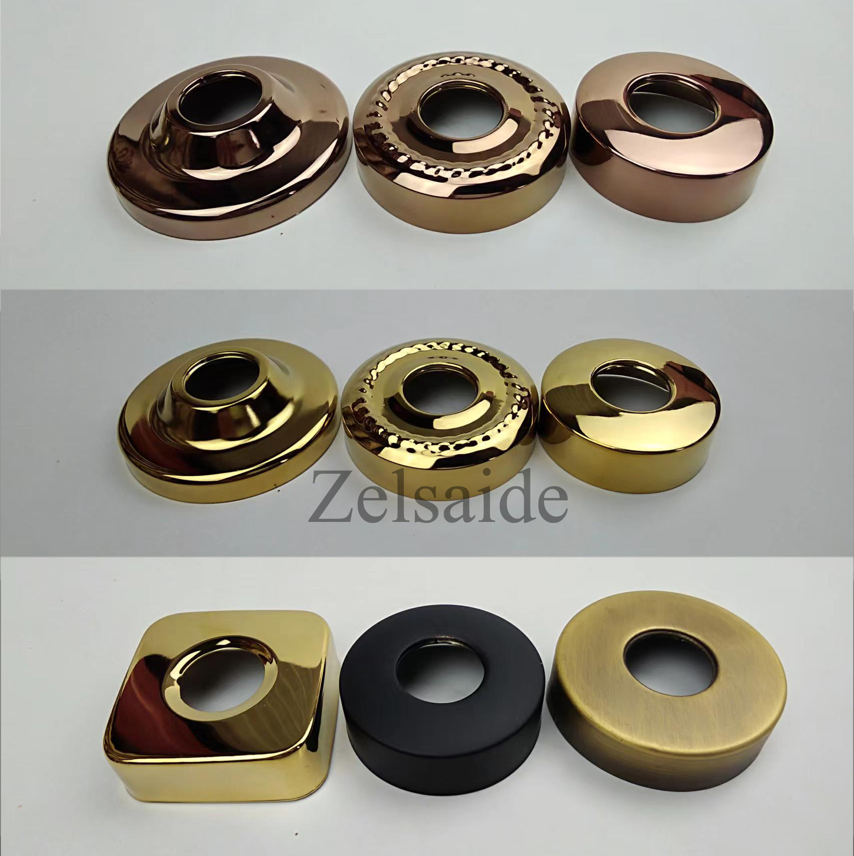 2 Cái/lô Sen Tắm Nắp Trang Trí Cốc Inox Mạ Crôm Hoàn Thiện