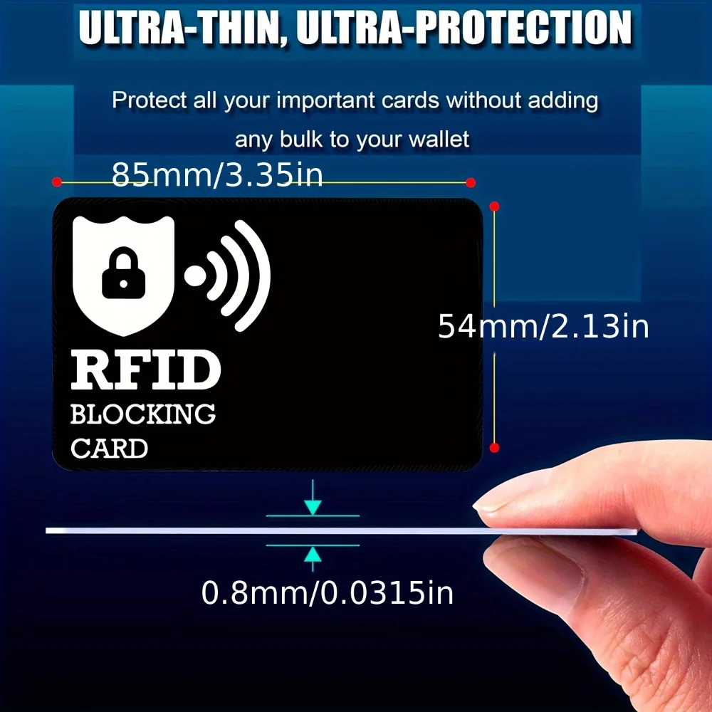 5/10 Teile/satz RFID-blockierende Karten NFC Debit Kreditkarten Reisepassschutz Blocker Kartenset Smart Anti-Diebstahl-Design RFID-Blocker