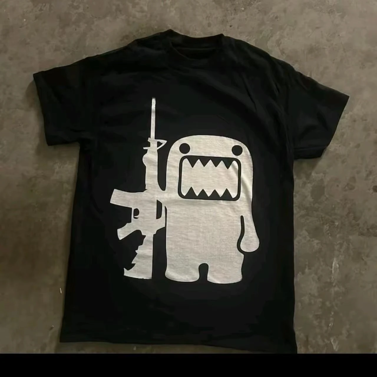 Camisetas diarias con diseño divertido de diamantes de imitación para hombre y mujer, camisetas holgadas de manga corta góticas versátiles con bloques de Color simples, verano 2025