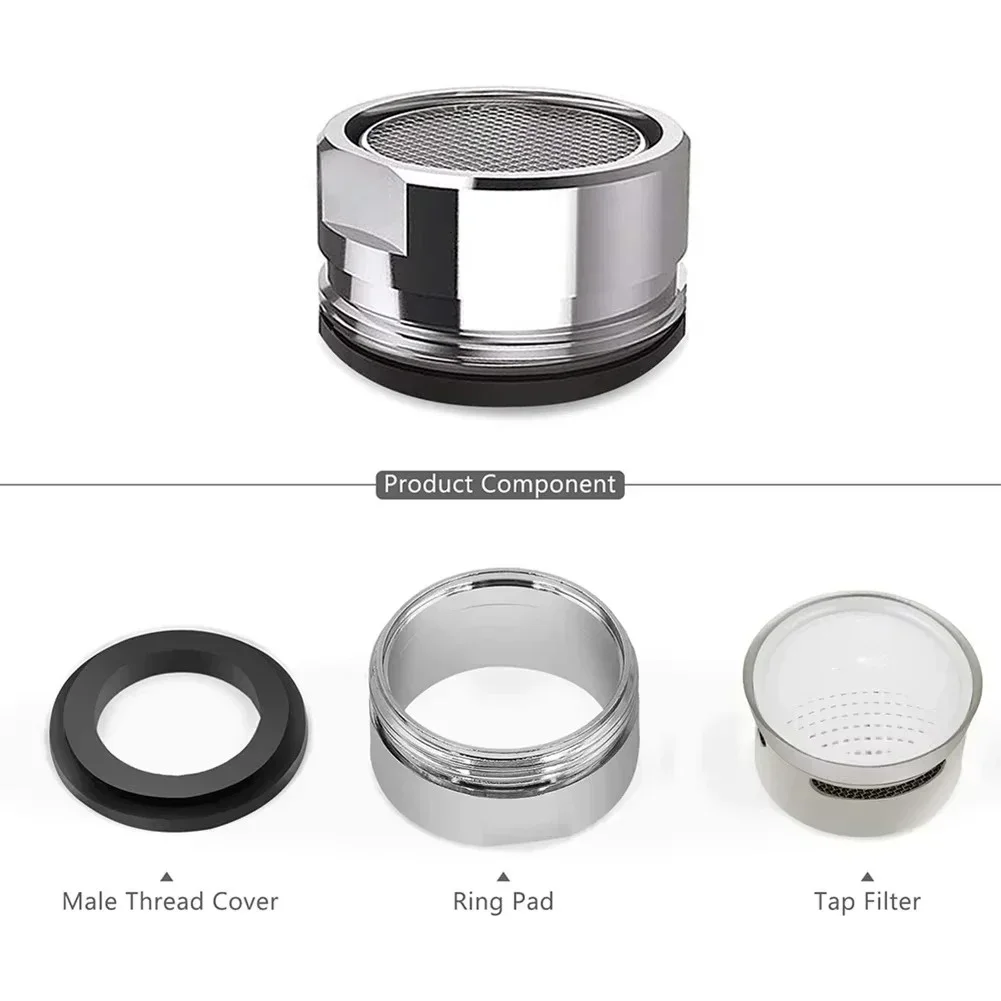 10/3PCS Kraan Filter Waterbesparende Kraan Beluchter M24 Draad Badkamer Messing Roestvrij Staal Vervangbare Filter Mesh Gemengde mondstuk