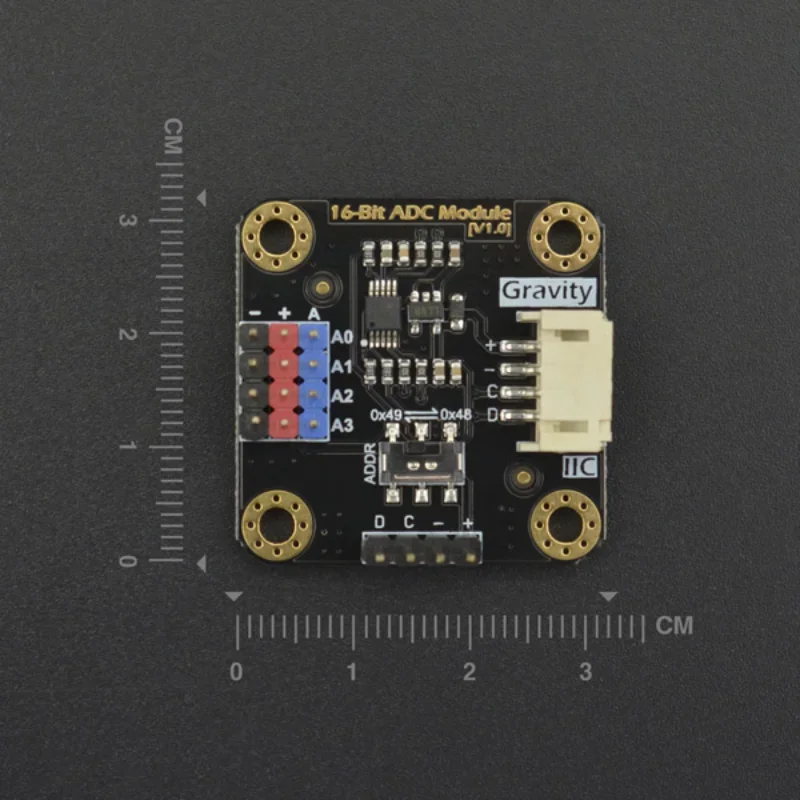 Módulo de conversão I2c Ads1115 de 16 bits Coleta de dados Adc para Arduino Raspberry Pi