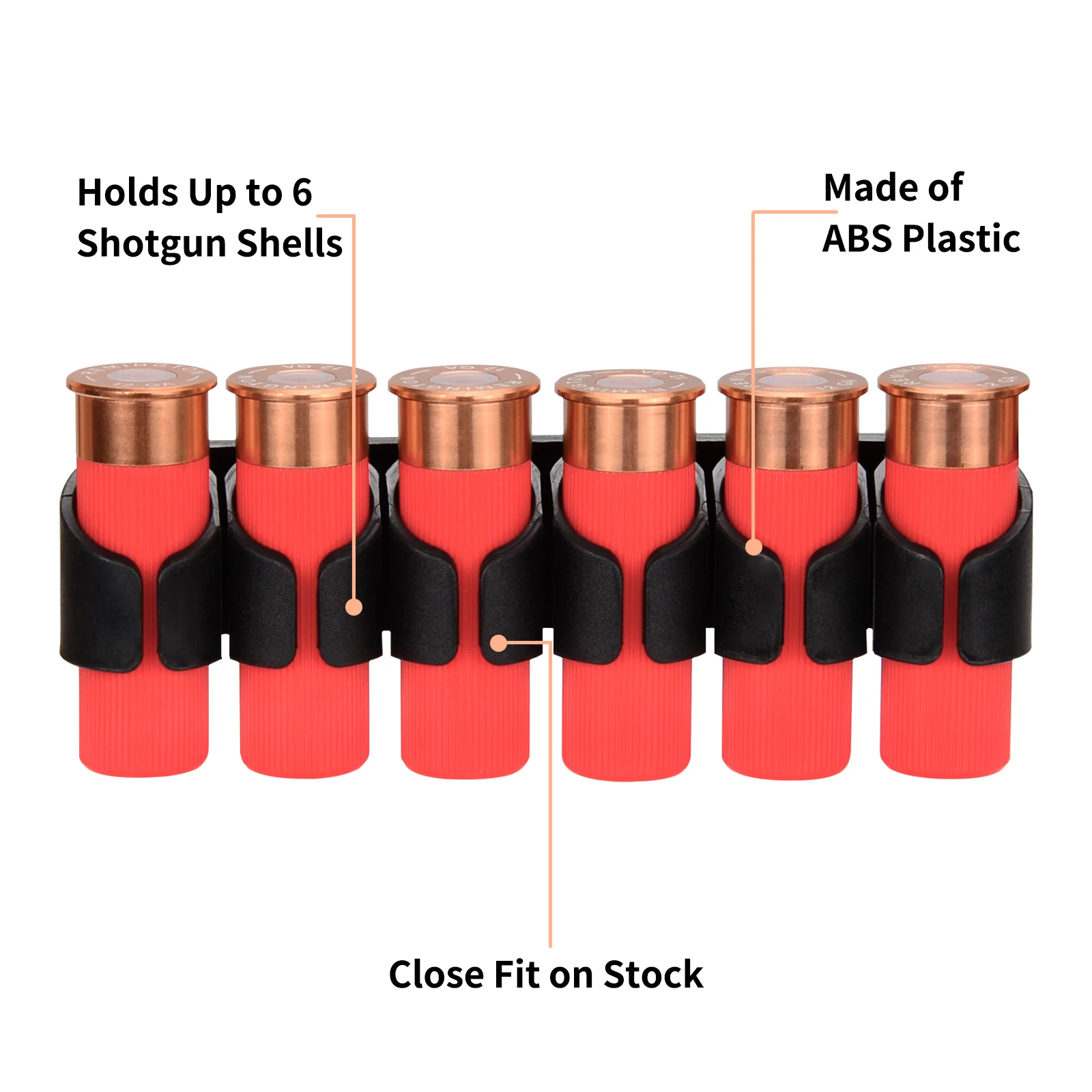 Ideagle Shotgun Shell Holder Seitensattel für 12 Gauge 2er-Pack Shotshell Carrier