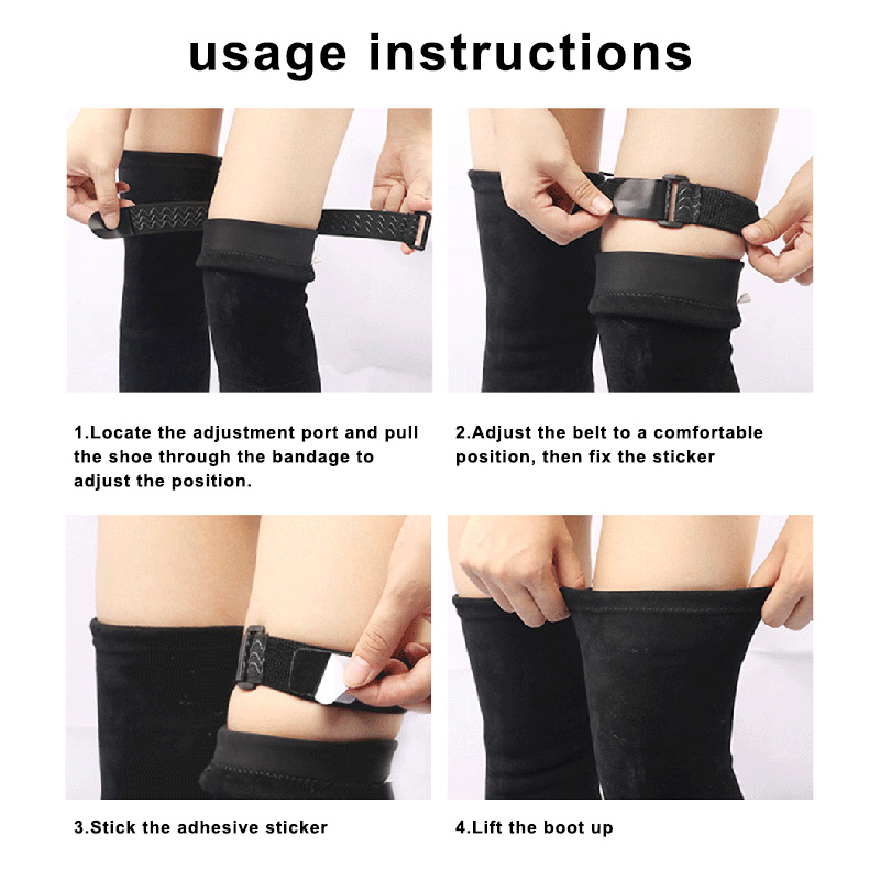 Neueste Non-slip Tape Klebstoff Straps Set für Hohe Stiefel Anti Slip Anti Dropping Gürtel mit Fest Nicht-kennzeichnung Aufkleber für Winter