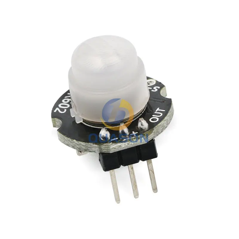 SR602 MINI Cảm Biến Chuyển Động Báo Module Pyroelectric Hồng Ngoại PIR Bộ Cảm Quan Công Tắc Chân Đế Cho Arduino Diy Với Ống Kính