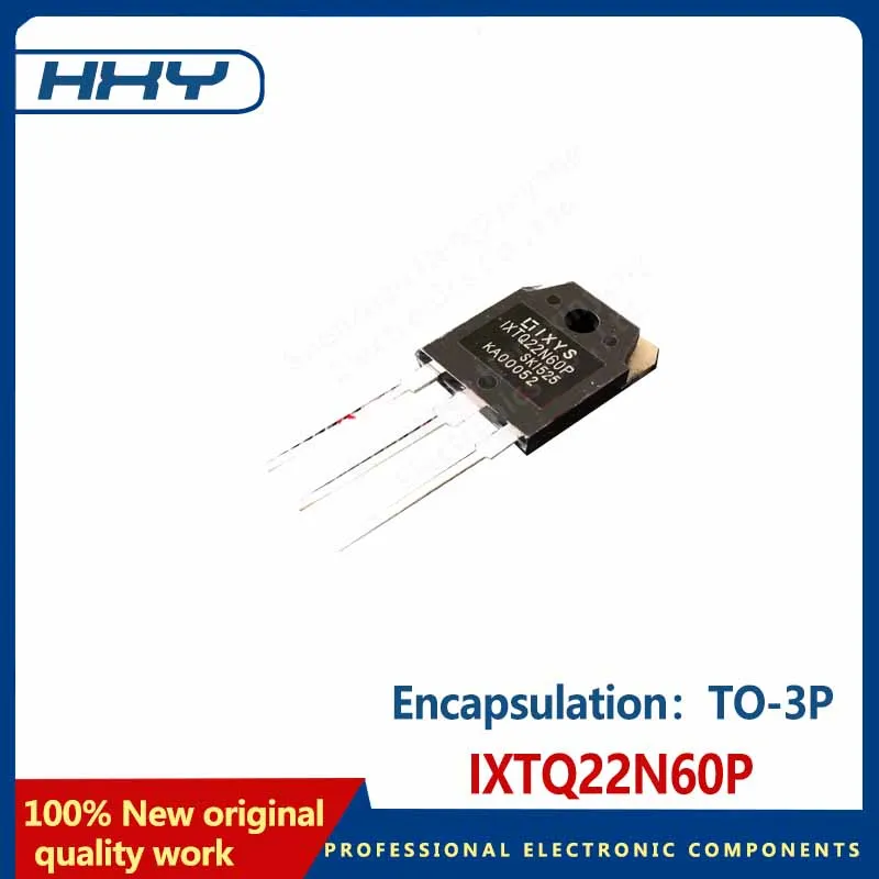 Tubo do efeito de campo do MOS, pacote IXTQ22N60P, TO-3P, 600V, 22A, 5 PCes