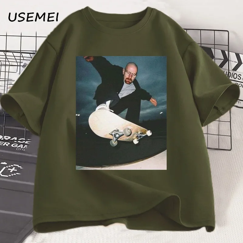 ブレイキング・バッド・ハイゼンベルク Tシャツ男ウォルター・ホワイト 90 年代スケート Tシャツ女性と男性ユニセックスグラフィックプリント Tシャツコットン Tシャツ