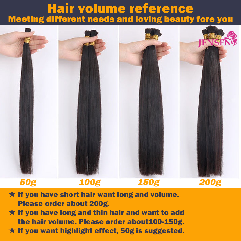 Jensfn เส้นผมมนุษย์ที่ยืดผมขนาดใหญ่16 "-26" นิ้ว50กรัม/เส้นผม #613 60สีบลอนด์สีน้ำตาลอุปกรณ์ร้านเสริมสวย