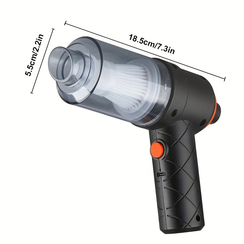 Wireless handheld vacuum, keeping your car and home clean.