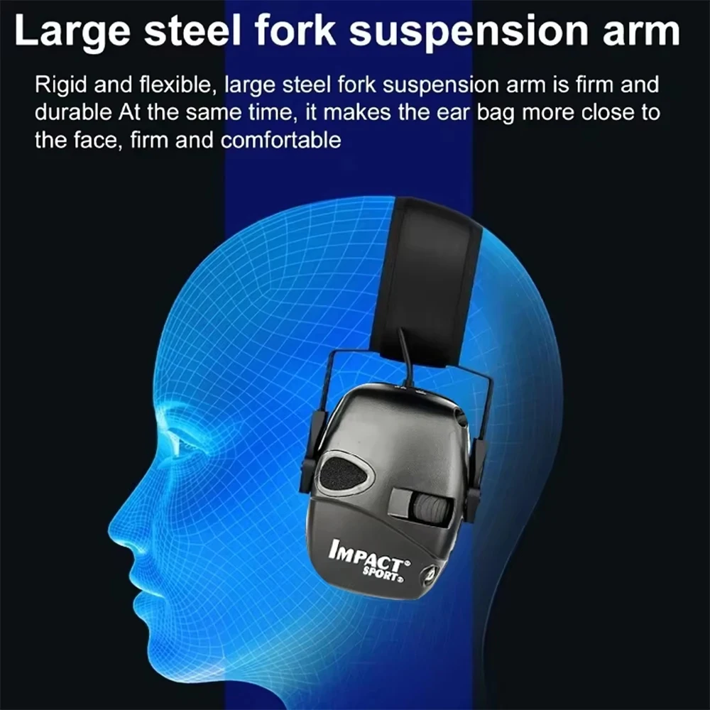 Tactical Hearing Protectors, Electronic Headphones, Hunting Sound Amplification Earmuffs, Anti Noise Ear Helmets for Shoot