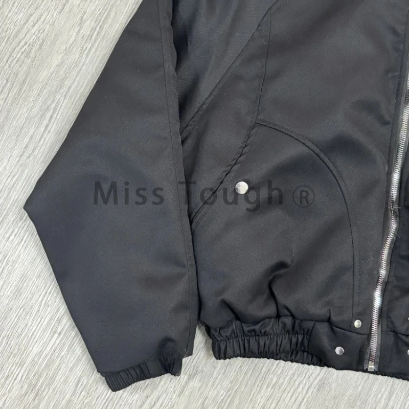 Jaren 2000 Esthetische Zwarte Elegante Jas Vrouw 2025 Winter Y2k Zip Up Capuchon Ontwerp Harajuku Jas Vrouwelijke Losse Casual Chic outfits