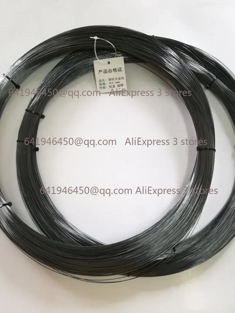Filamento hiperelástico de alambre recto de titanio y níquel de aleación de memoria con forma de nitinol súper elástico negro 0,05mm-2mm